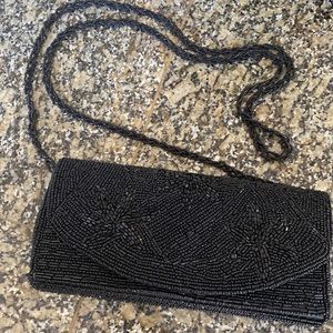 Bijoux Terner Beaded Black Crossbody